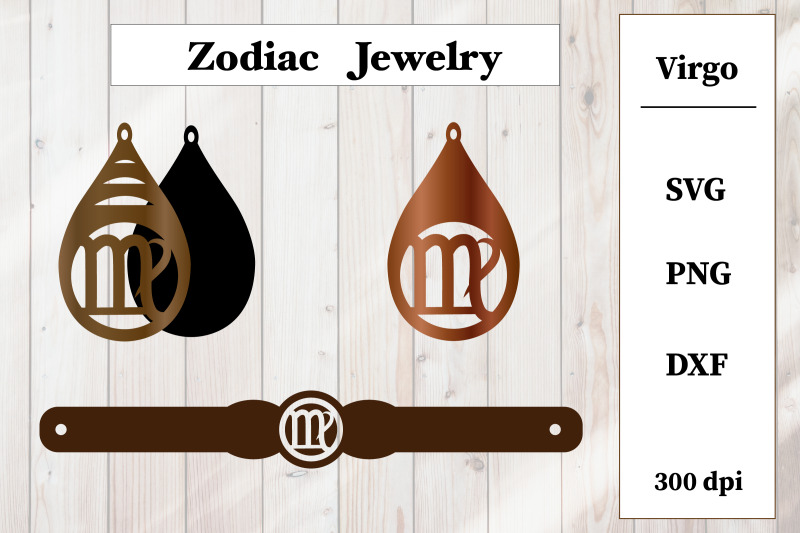 set-of-jewelry-zodiac-sign-virgo-earrings-bracelet-svg