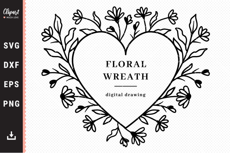 flower-heart-frame-svg-floral-wreath-svg-wildflowers-wreath-svg-dxf