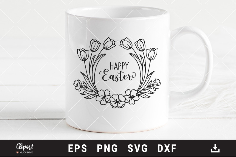 easter-svg-easter-wreath-svg-happy-easter-egg-svg-dxf