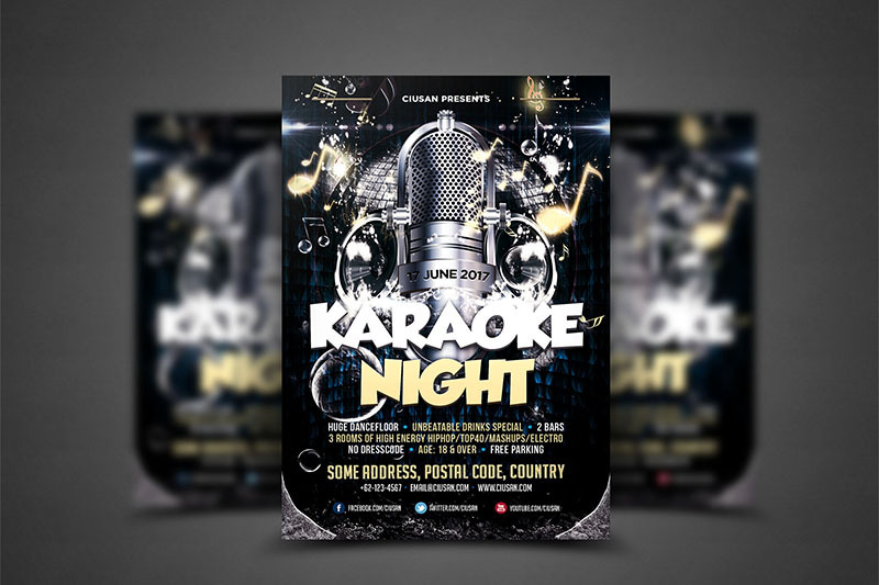 karaoke-night-flyer-template