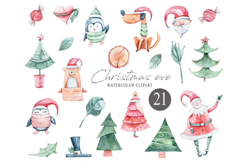 watercolor-christmas-clipart-21-png-files