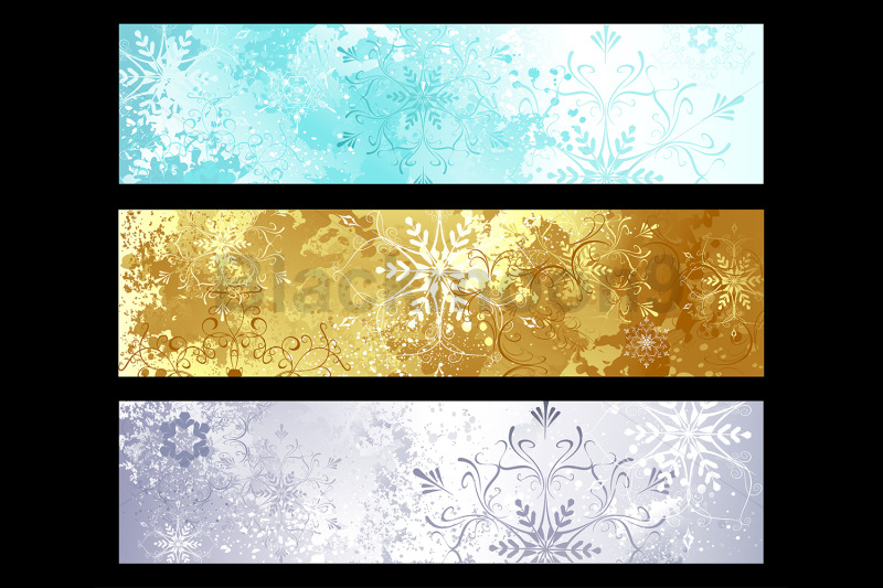 shiny-banner-with-christmas-snowflakes