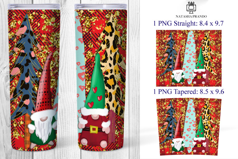 gnome-christmas-trees-skinny-tumbler