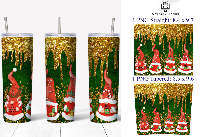 green-velvet-gnomes-skinny-tumbler-wrap