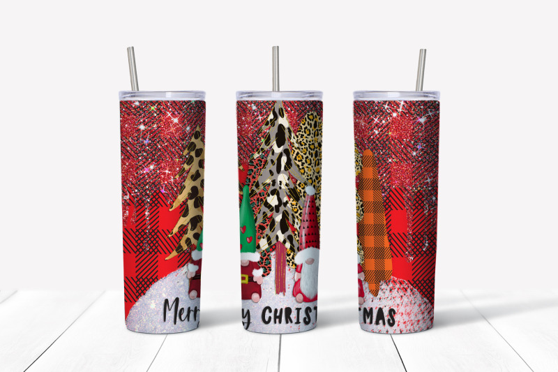 merry-christmas-trees-gnomes-tumbler