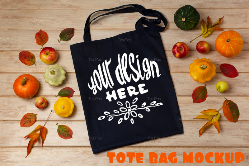 black-tote-bag-mockup-with-pumpkins-and-apples