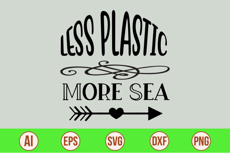 less-plastic-more-sea-svg-cut-file