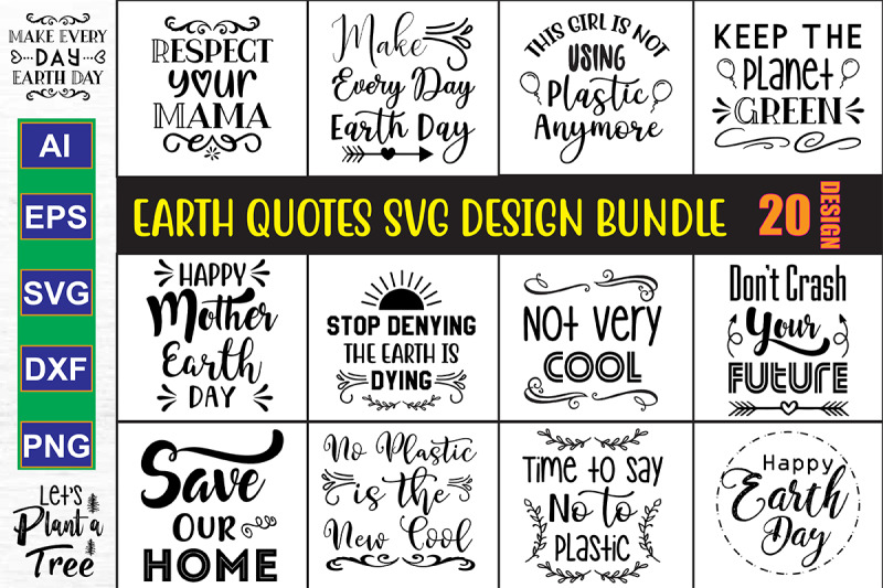 earth-quotes-svg-bundle