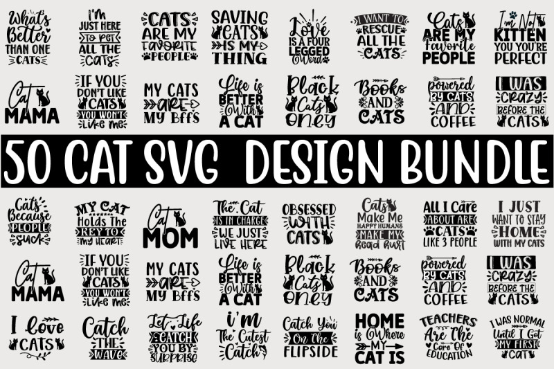 cat-svg-t-shirt-design-bundle