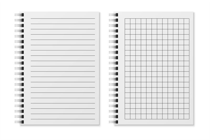 blank-sketchbook-realistic-padded-diary-notebook-with-dots-and-lines