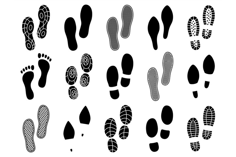 shoe-footprints-soles-prints-marks-barefoot-boots-and-sports-sneake