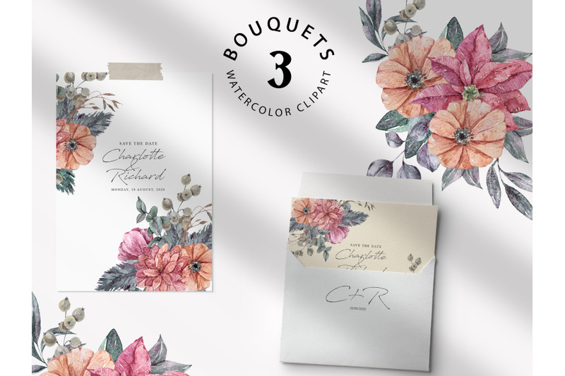 floral-bouquets-sublimation-clipart-3-png-files