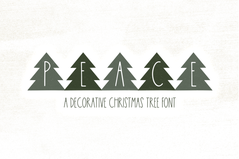 peace-trees-decorative-christmas-font