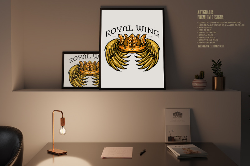 leaf-crown-royal-wing-illustrations