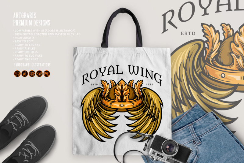 leaf-crown-royal-wing-illustrations