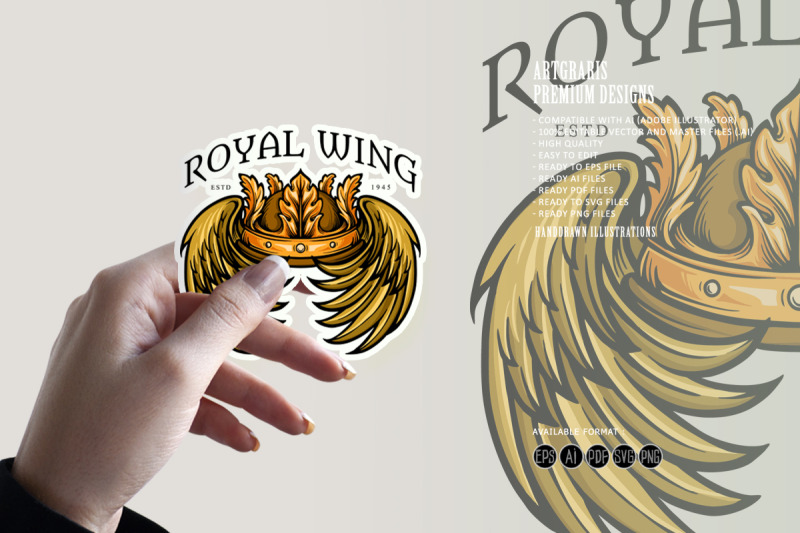 leaf-crown-royal-wing-illustrations