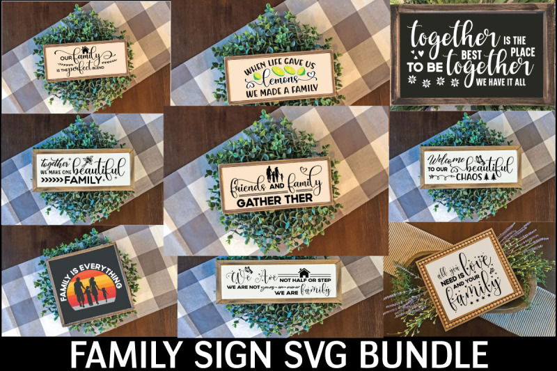 family-sign-svg-bundle