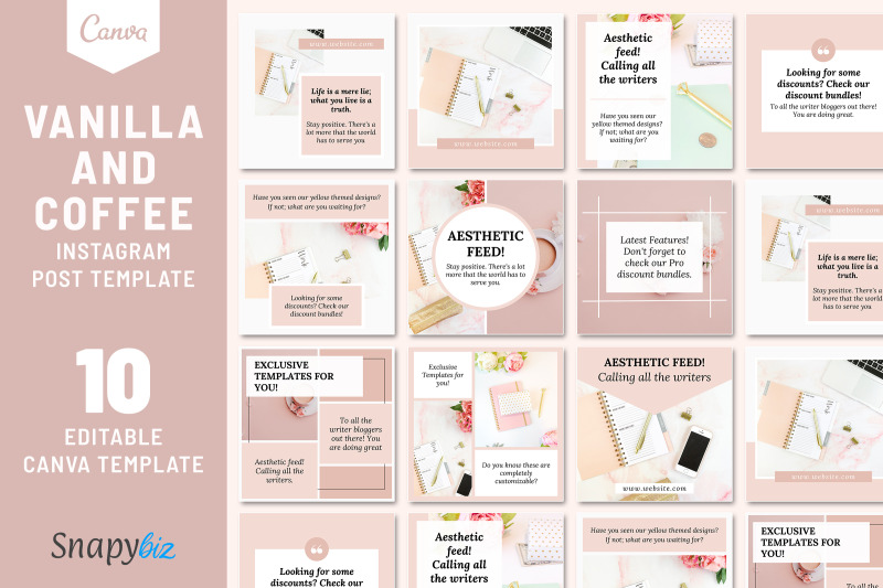 vanilla-and-coffee-instagram-post-template-canva-instagram-templates