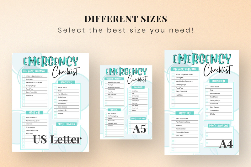 emergency-checklist-printable