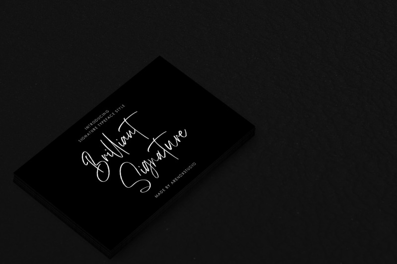 brilliant-signature-logotype-font