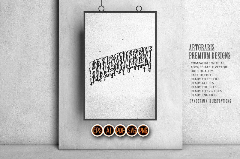 halloween-sparated-typeface-silhouette