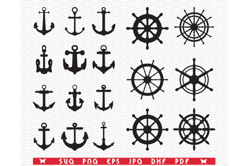 svg-anchors-rudders-black-silhouettes-digital-clipart