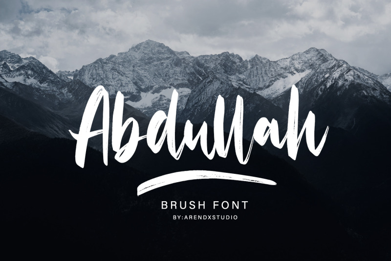 abdullah-handbrush-typeface
