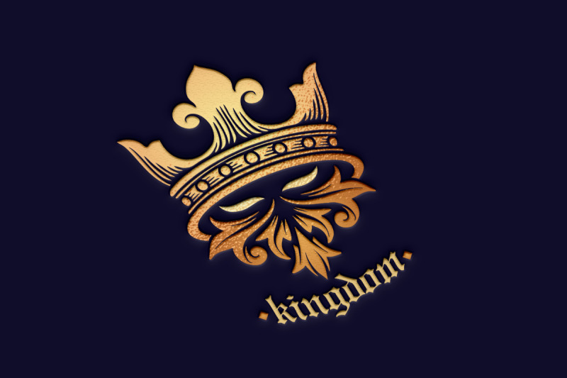 king-ornament-crown-abstract-logo-gold