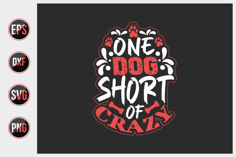 one-dog-short-of-crazy-svg