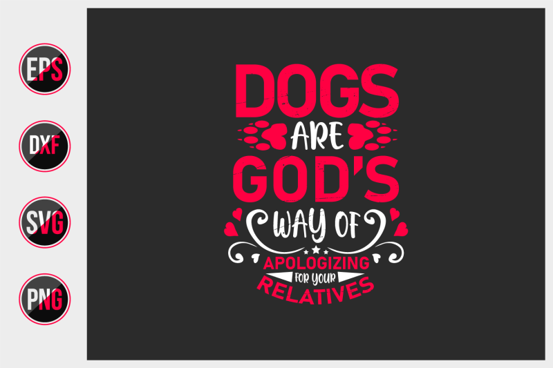 dog-quotes-vector-design-template