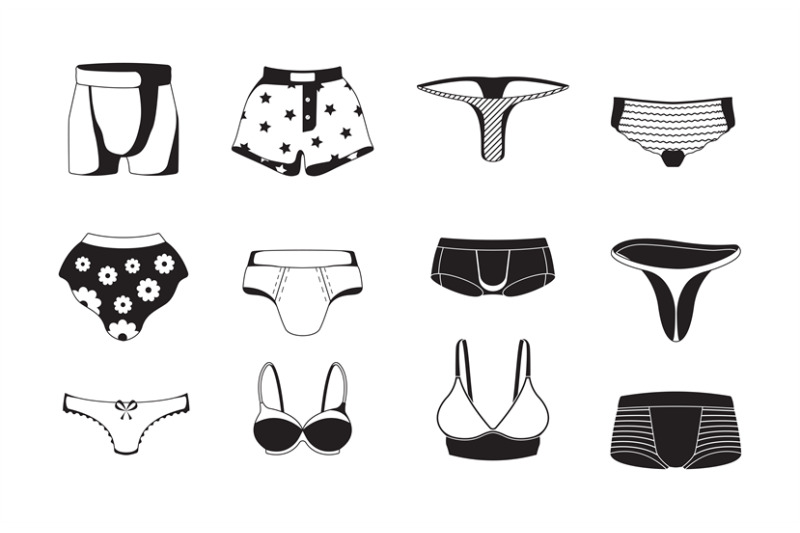 underwear-silhouettes-male-and-female-panties-fashioned-lingerie-vect