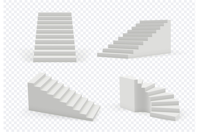 stairs-realistic-architectural-object-staircase-up-steps-vector-moder