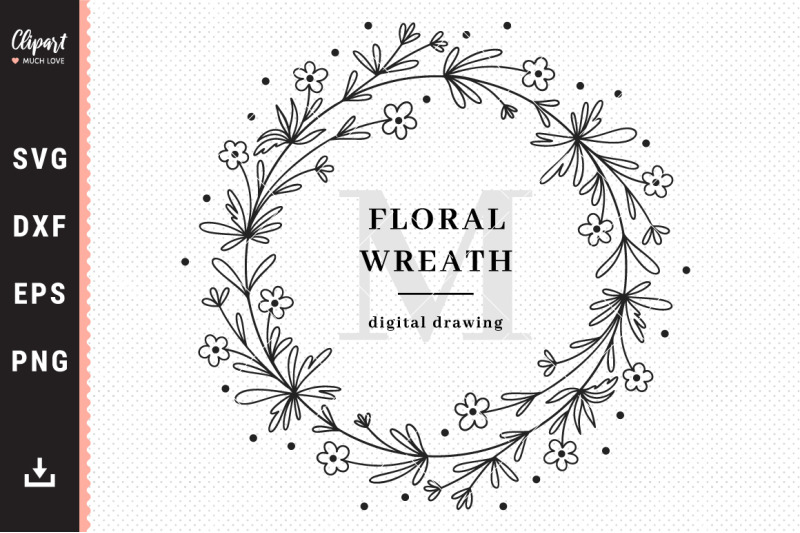 wildflower-monogram-svg-floral-wreath-svg-floral-frame-svg-dxf