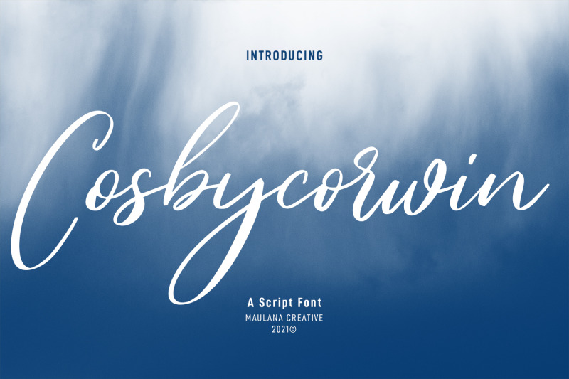 cosbycorwin-script-font
