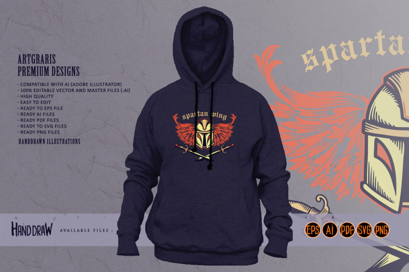 king-warrior-wing-logo-armor-premium