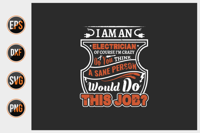 electrician-t-shirt-design-vector