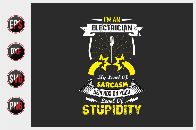 electrician-t-shirt-design-vector