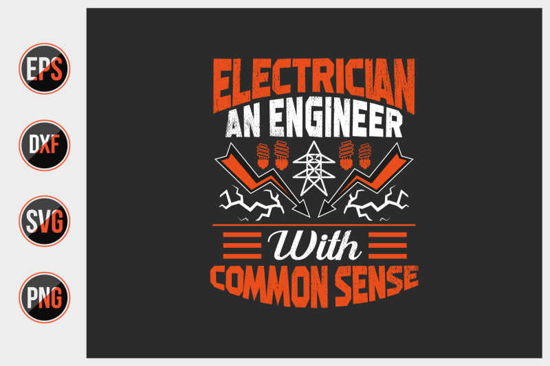 electrician-t-shirt-design-vector