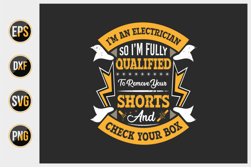 electrician-t-shirt-design-vector