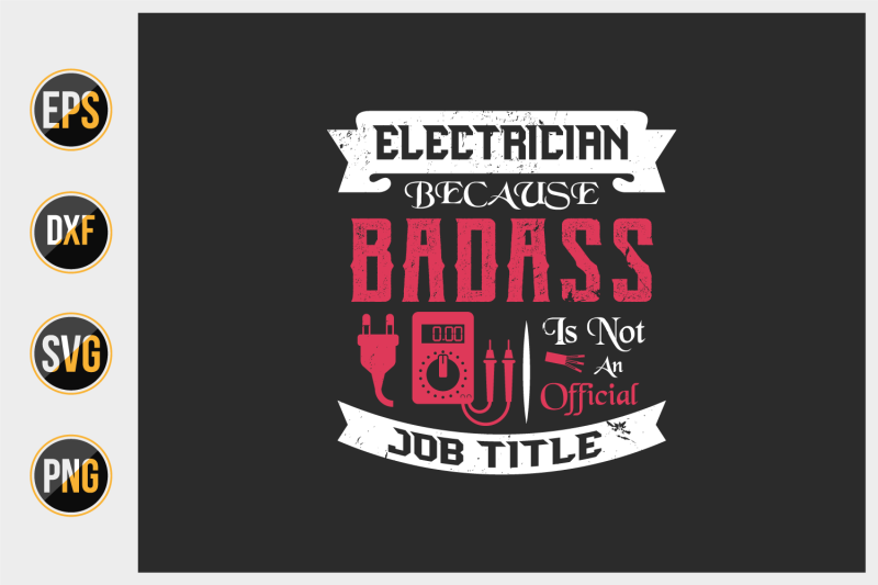 electrician-t-shirt-design-vector