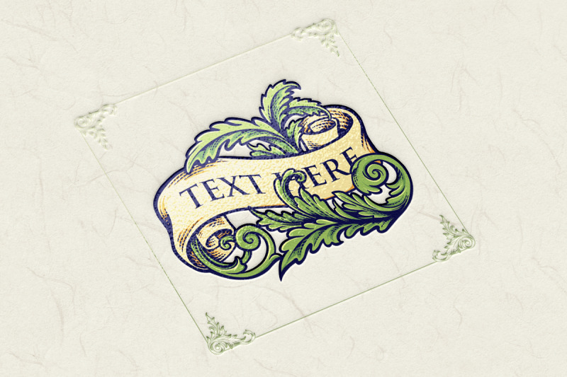 vintage-ribbon-banner-decoration-with-ornament