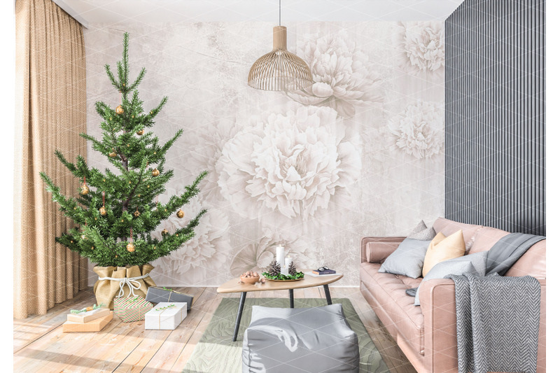 christmas-interior-mockup-wall-mockup