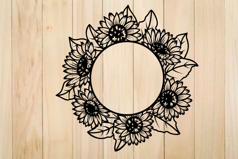 sunflowers-svg-sunflower-wreath-svg-sunflower-frame