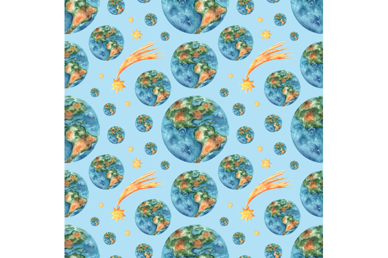 earth-planet-watercolor-seamless-pattern-space-galaxy-universe