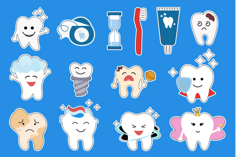 teeth-printable-stickers-for-cricut