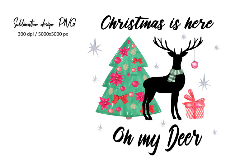 oh-my-deer-christmas-sublimation-design