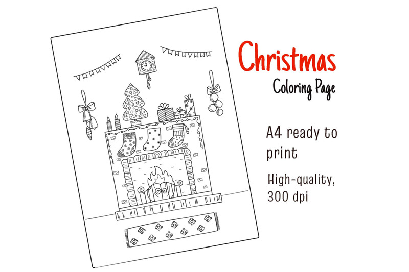 merry-christmas-coloring-page-christmas-scene-coloring-worksheet