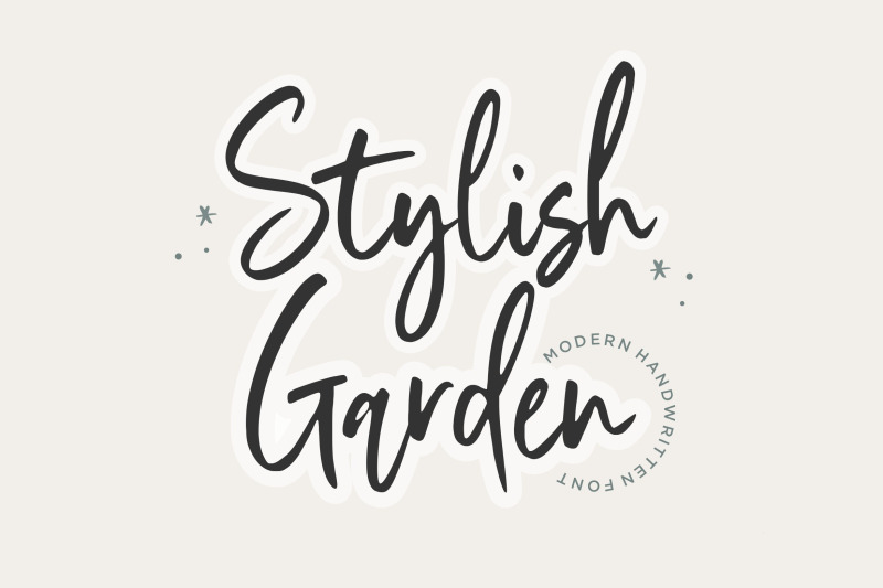 stylist-garden-modern-handwritten-font