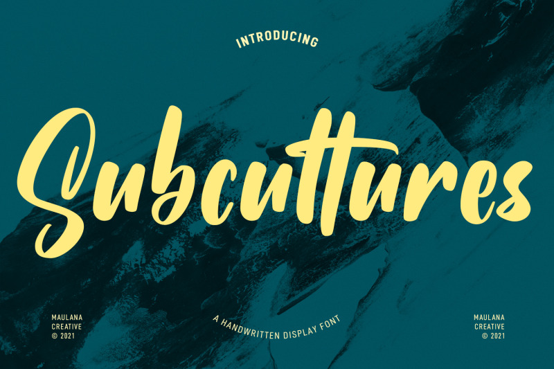 subcultures-handwritten-display-font
