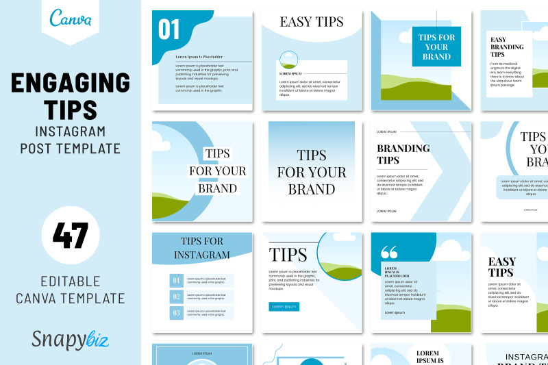 engaging-tips-instagram-post-template